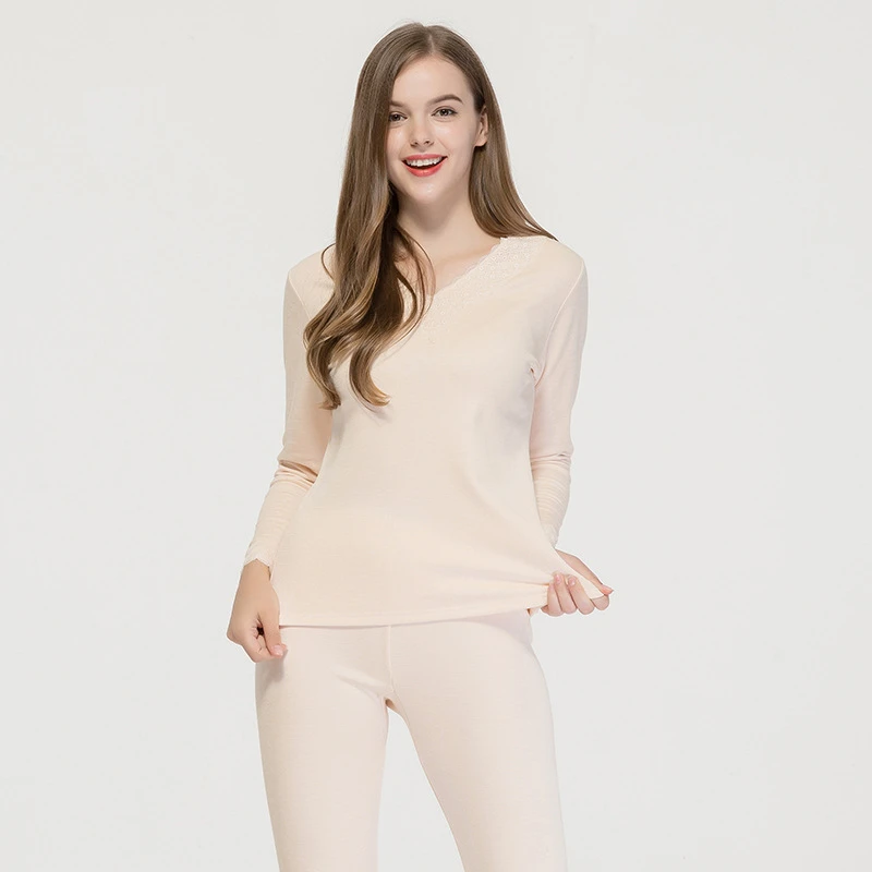 women's silk thermal tops