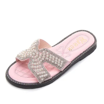 

Kids Girls Pearl Beach Sandals Shoes For Children Summer Slippers Shoes Girls Princess Sandals Size 26-36