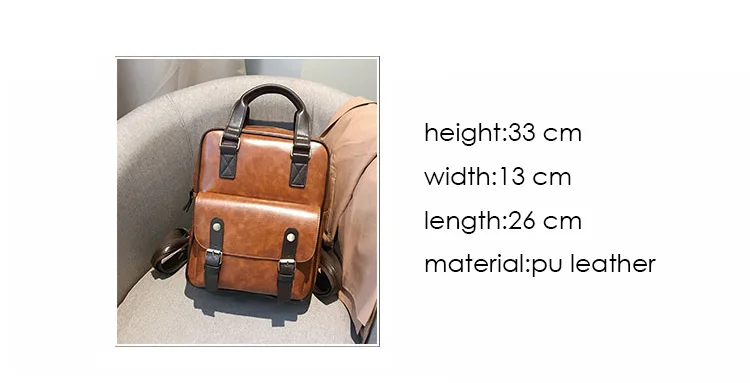 new mochila feminina anti theft school bags  travel vintage laptop brown leather big backpack women korean designer daypacks