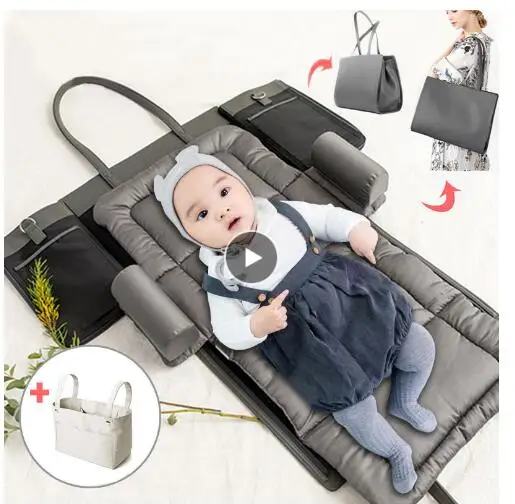  Baby Mattres Bag Portable Bed-in-Bed Mommy Bags Diaper Bag Infant Foldable Crib Travel Bed Baby Bas