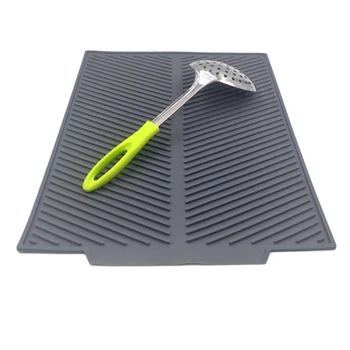 

Silicone Square Dish Drying Mat Premium Heat Resistant Tableware Dish washer Durable Cushion Pad Dinnerware Table Mat Place mat
