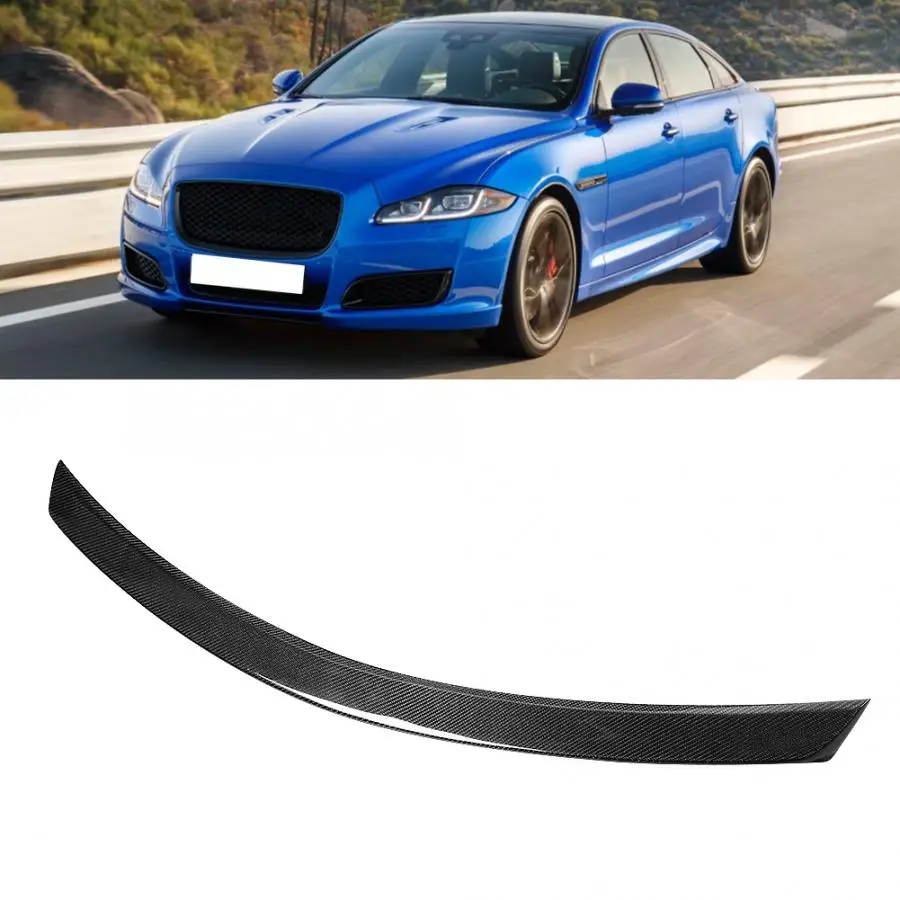 Автомобильный 3D спойлер из углеродного волокна для заднего багажника Jaguar XJL модификация автомобиля