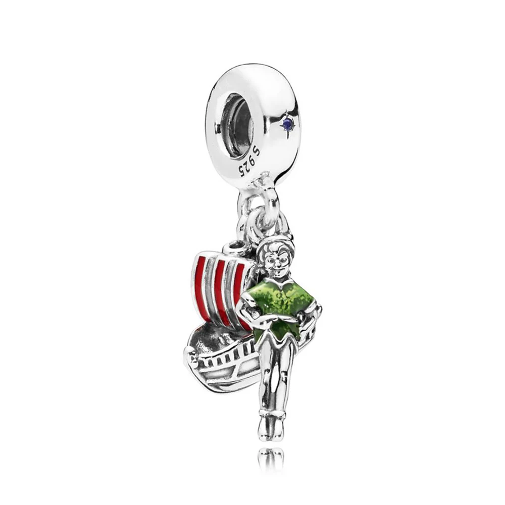 Authentic 925 Sterling Silver Bead Peter Pandora Boat Pendant Charm Fit Fashion Women Bracelet Bangle Gift DIY Jewelry | Украшения и