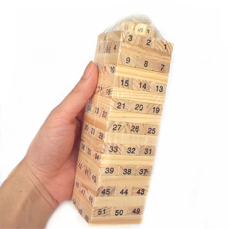 1 Set Mini Creative Wooden Building Digital Rectangle Wood Tower Game For Family Board Games Children Entertainment Game 1 Set Mini Creative Wooden Building Digital Rectangle Wood Tower Game For Family Board Games Children Entertainment Game