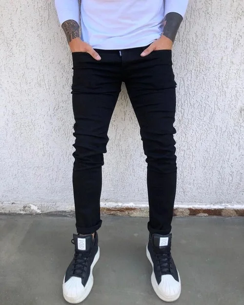 New Mens Pencil Pants 2020 Fashion Men Casual Slim Fit Straight Stretch Feet Skinny Zipper Jeans For Male Hot Sell Trousers New Mens Pencil Pants 2020 Fashion Men Casual Slim Fit Straight Stretch Feet Skinny Zipper Jeans For Male Hot Sell Trousers