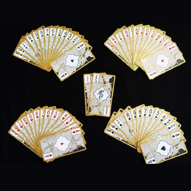 55 шт./компл. прочный водонепроницаемый полупрозрачные ПВХ пластиковый покер набор магические игральные карты колода Дракон Новинка коллекция подарок