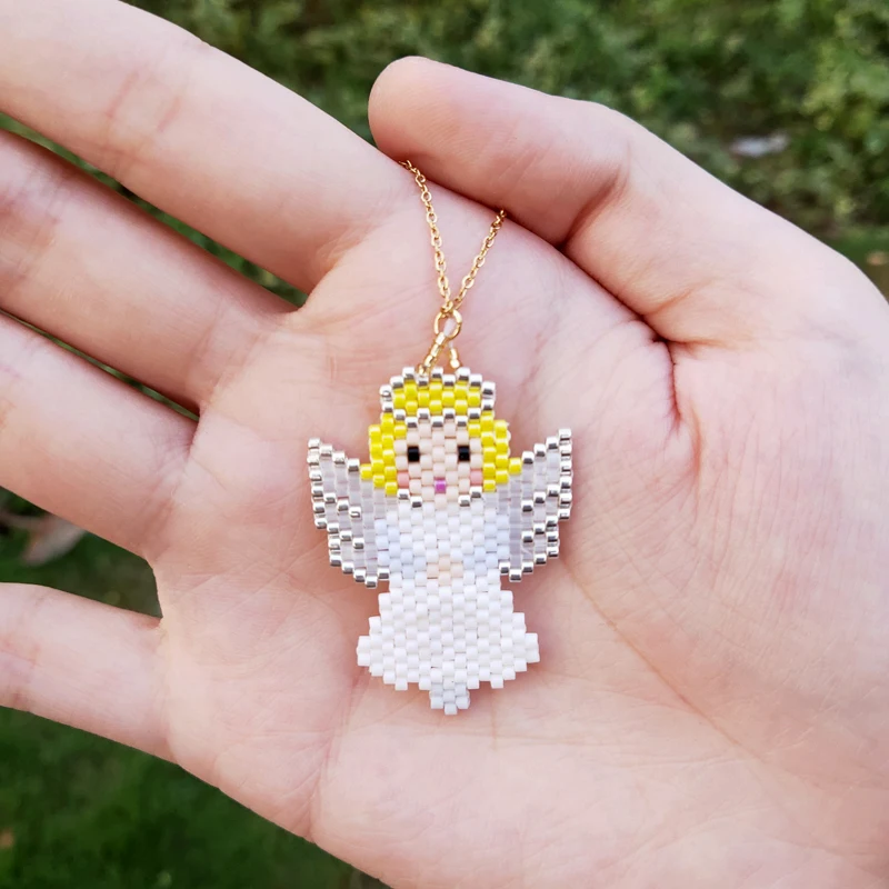 FAIRYWOO Миюки ангел ювелирные изделия крыло ожерелье для девочек милый кулон Модная