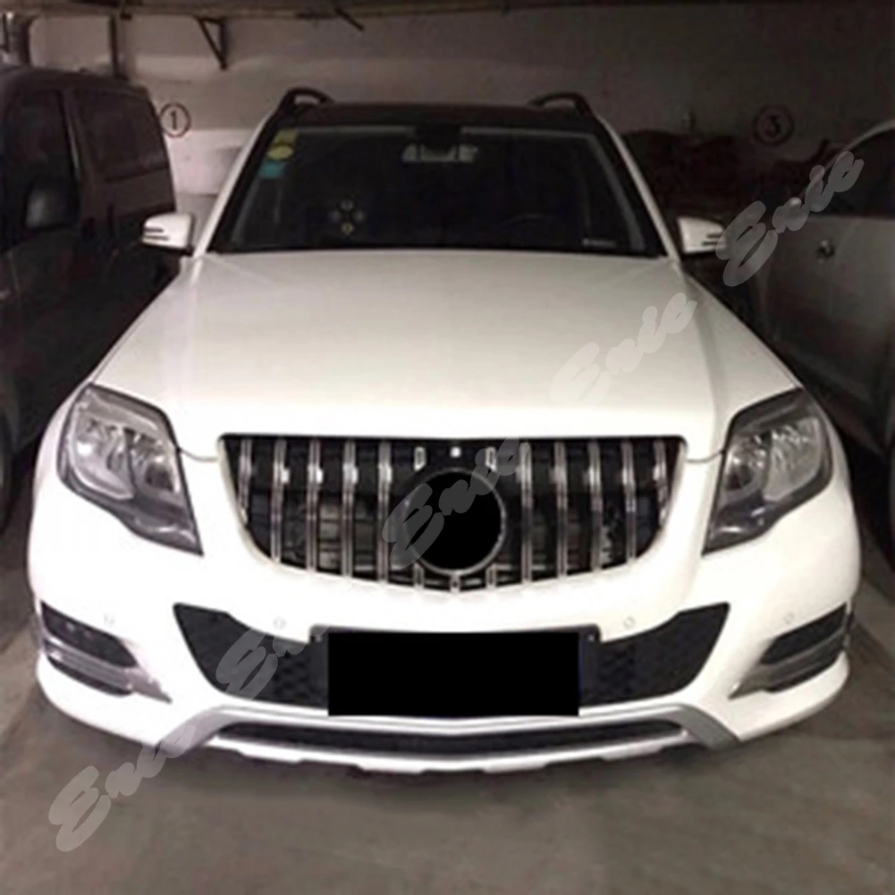 Передний гоночный бампер решетка верхней подтяжки лица гриль для Mercedes-Benz X204 GLK класс 2013 GTR Черный Серебристый