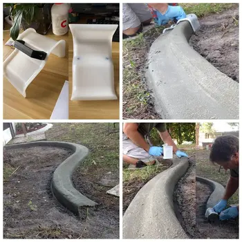 

Garden DIY Modeling Plastic Soil Plaster Garden Concrete DIY Shape Fixing Clip