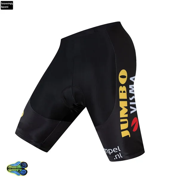 6XL мужские Jumbo Visma летние шорты-комбинезон с для велоспорта Coolmax 20D гелевая Накладка для велосипеда, Биб колготки Mtb Ropa Ciclismo влагоотводящие штаны - Цвет: 12D Gel Pad