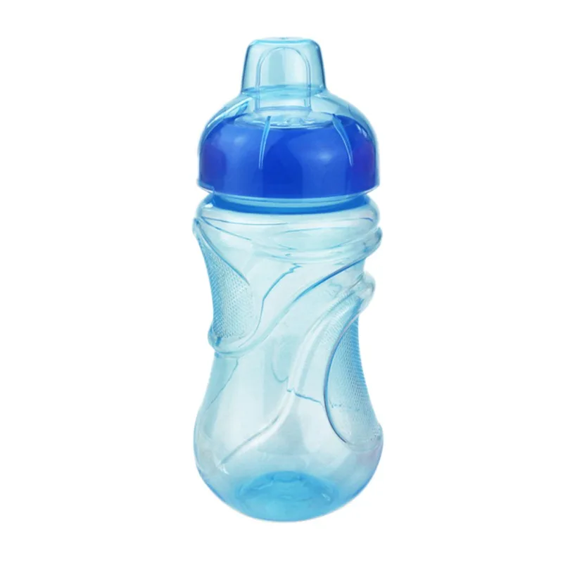 280 мл детская бутылочка для кормления герметичная детская бутылка для кормления питья детские чашки - Цвет: Небесно-голубой