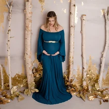 Женская одежда с длинными рукавами для беременных; платья для фотосессии; платья для беременных; реквизит для фотосессии; платья для беременных