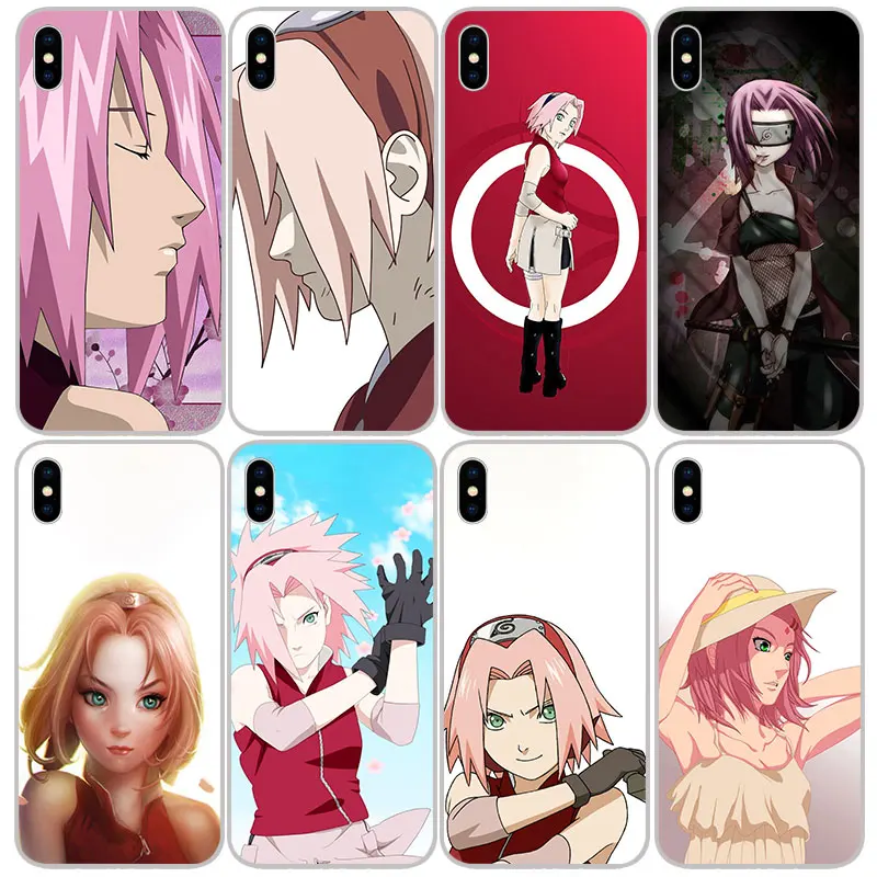 

Haruno Sakura Silicone Soft TPU Cases Covers For iPhone 11 Pro XS Max X XR 8 7 6S Plus 5S SE 4S Silicon Case Cover