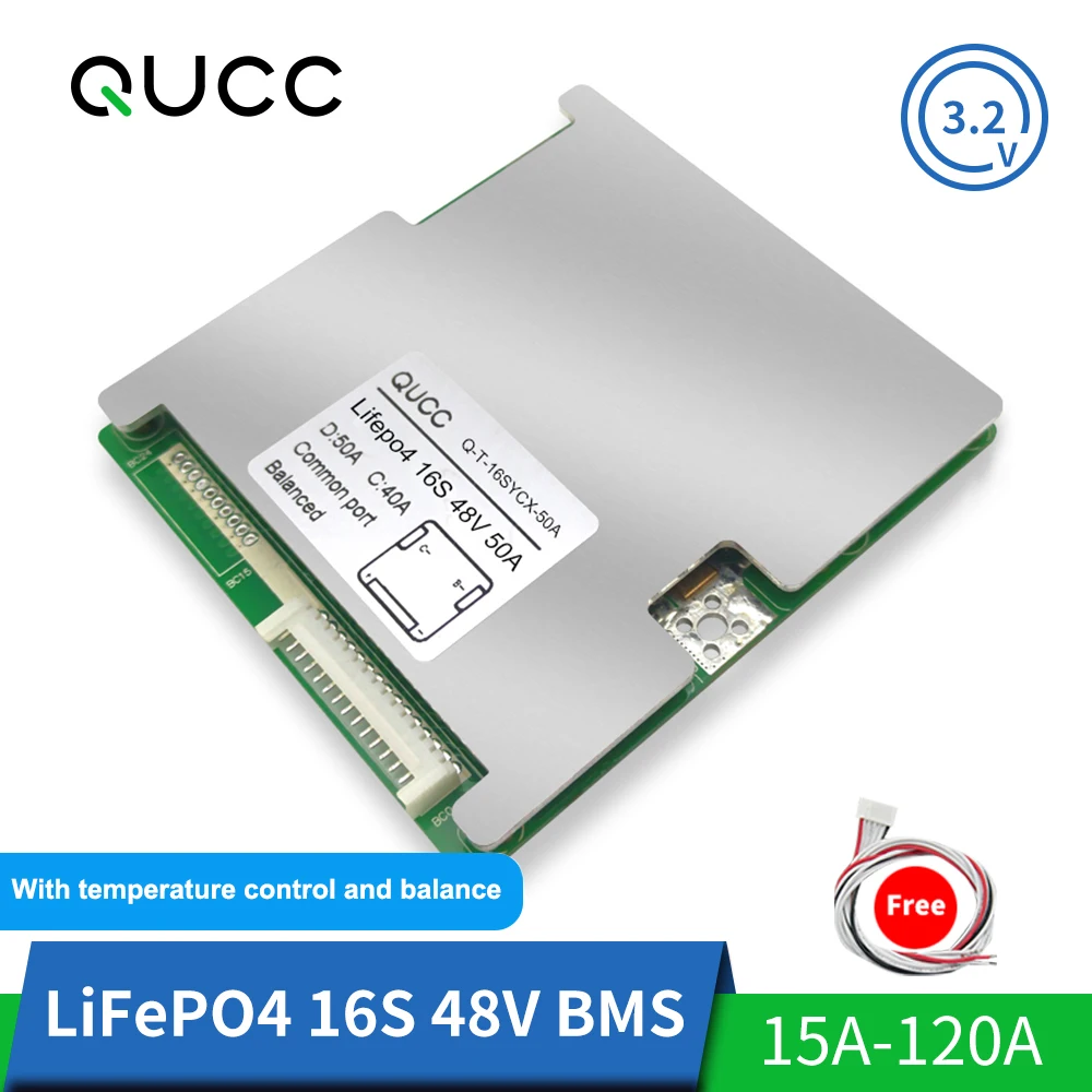 Lifepo4 BMS 16S 48V 18650 балансировки 120A 100A 80A 60A 50A 40A 30A 20A литий Батарея Защита доска для электрических транспортных