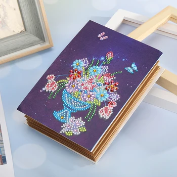 

DIY Flower Diamond Painting Exquisite Craftsmanship Sturdy Durable Photo Album Kraft Paper Picture Storage Case Crafts