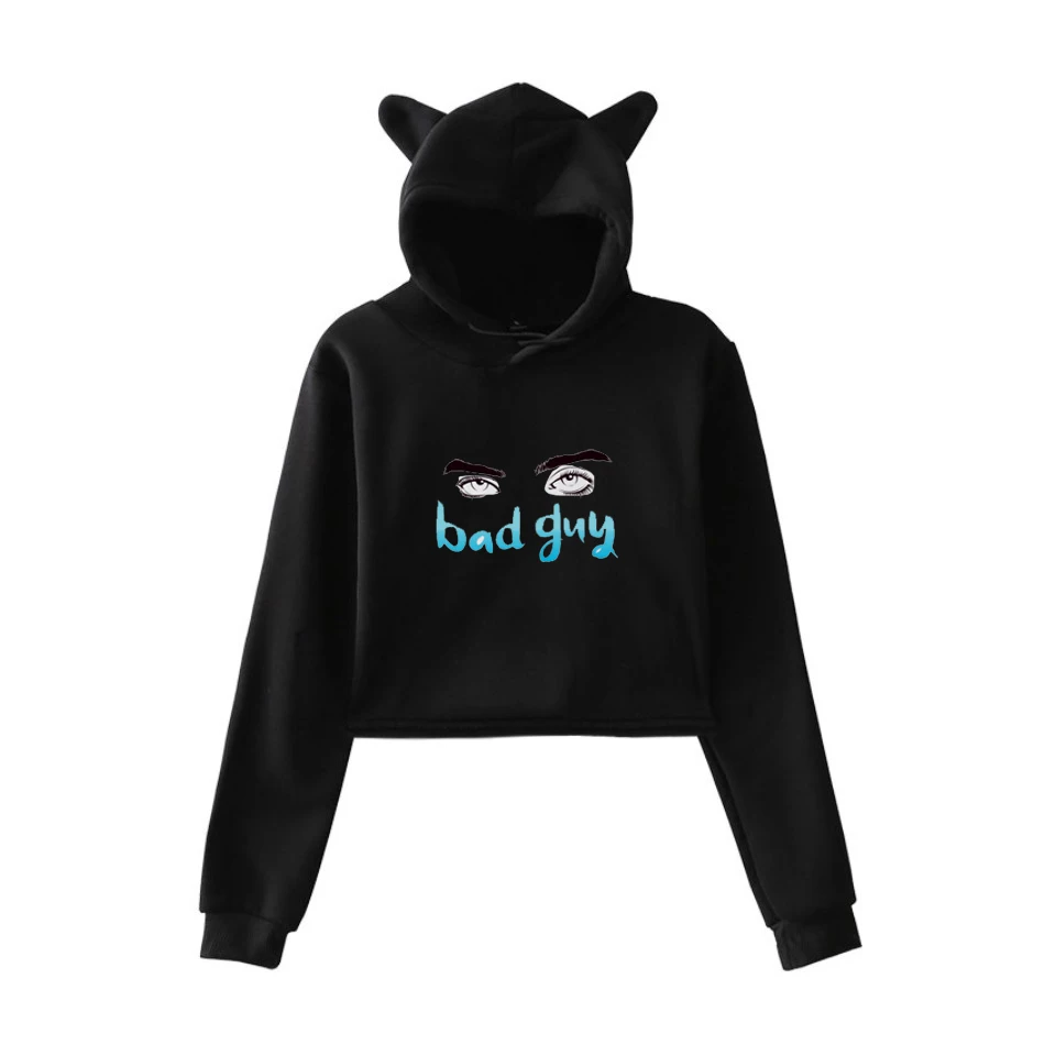 Harajuku Толстовка Billie Eilish Bad Guy толстовки Женская толстовка K-POP Розовая Толстовка уличная одежда для девочек топы с длинными рукавами - Цвет: 19