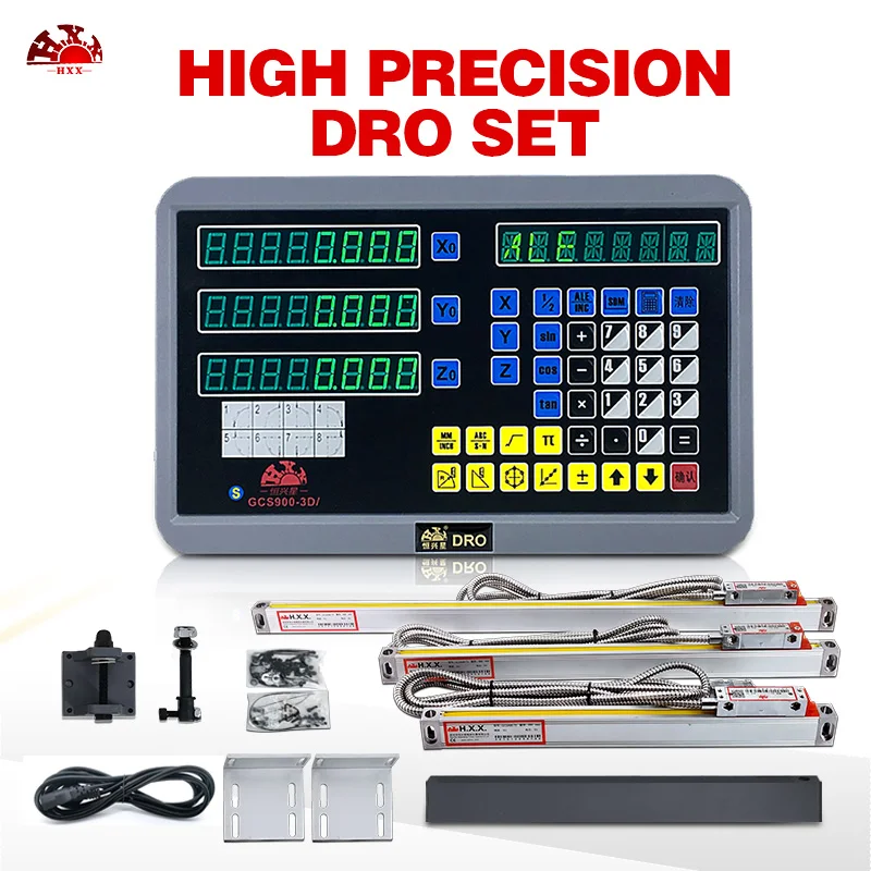 Hxx полный Dro набор/комплект GCS900-3D/цифровой индикации и 3 шт. 5u GCS898 50-1000 мм линейные