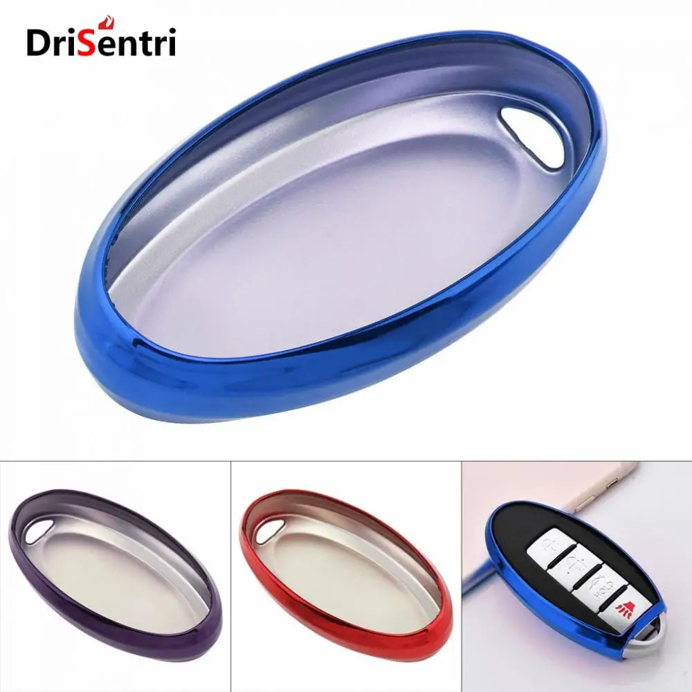 

TPU Straight Plate Car Key Case Protector Holder for Nissan Tidda Livida X-Trail T31 T32 Qashqai Teana March Juke For Infiniti