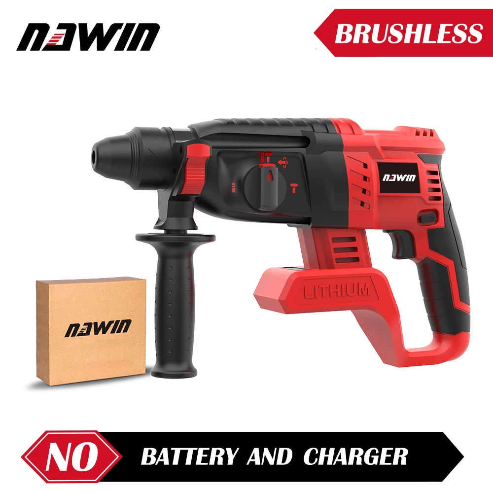 NAWIN Portable Electric Hammer Concrete Drilling Wall Family Decoration Powerful Electric Tool 2