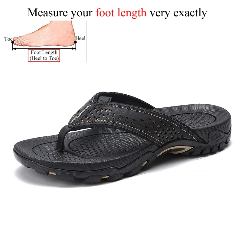 סנדלי פליפ פלופ לגברים מעור PU לקיץ בחוץ, נעלי חוף גדולות במידות 49 50 51 52, מבצע חם למשלוח ישיר