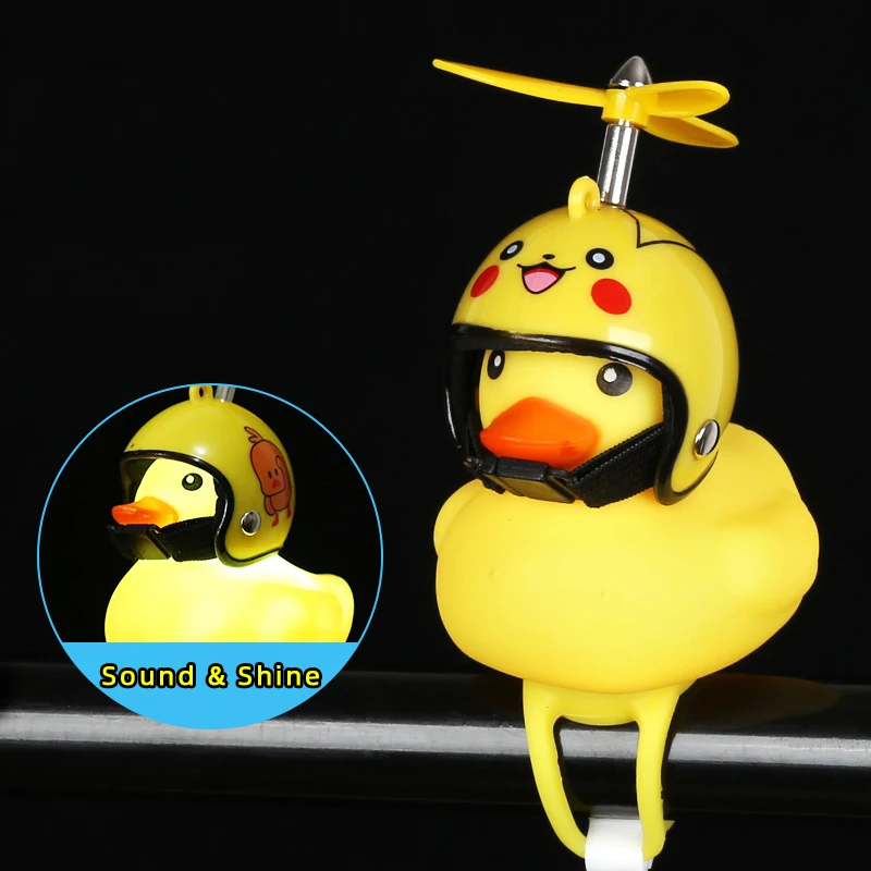 

Creative Children Bicycle Duck Bell Warning Light Broken Wind Duck Decoration Bell Mtb Road Bike Moto Bicycle Accessories Toys