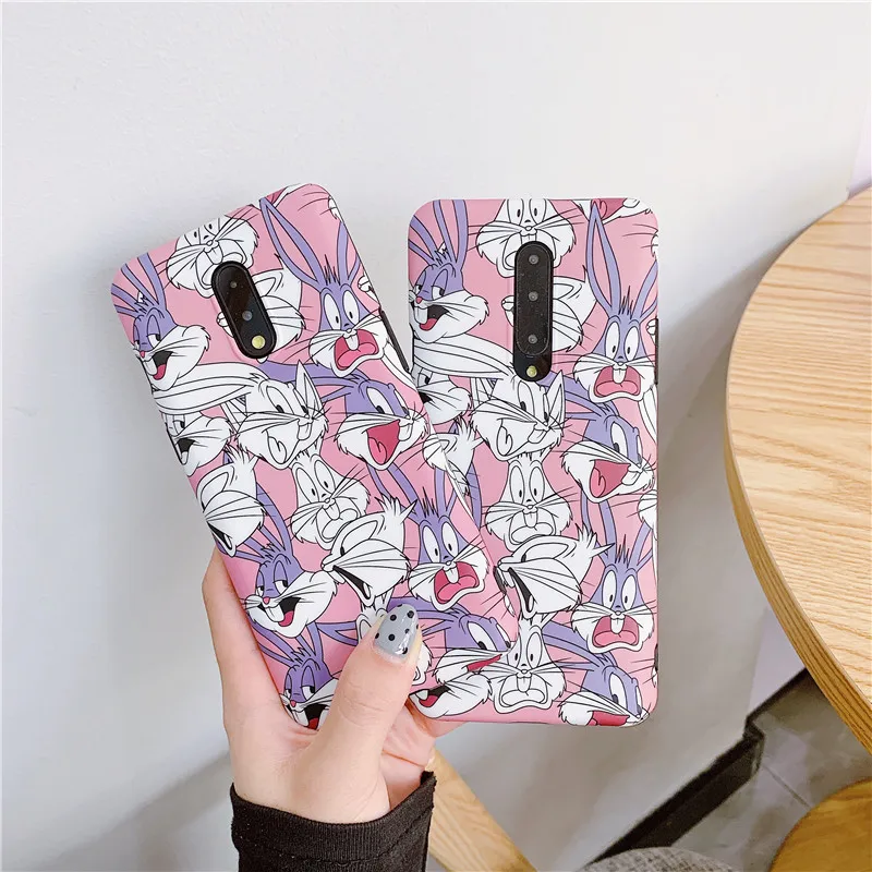 Чехол для телефона hysoundly One Plus 7Pro чехлы с милыми багами и кроликами глянцевый