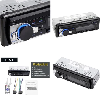 

For Car Interior Radio MP3 Player Digital Bluetooth FM Autoradio Stereo USB Audio Music Player With Remote Control