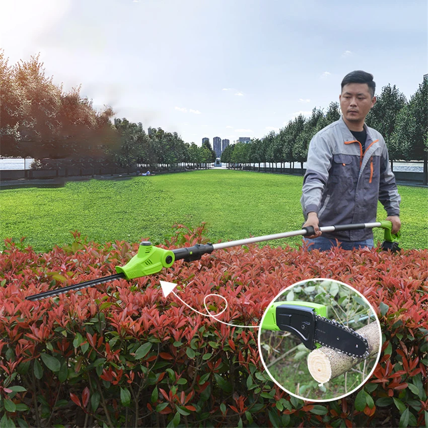 『Cheap!!!』- TMS1066A Electric Scissors High-altitude Pruning Branch
Saw Rechargeable 20V4A Lithium Battery High Branch Shears Hedge Trimmer