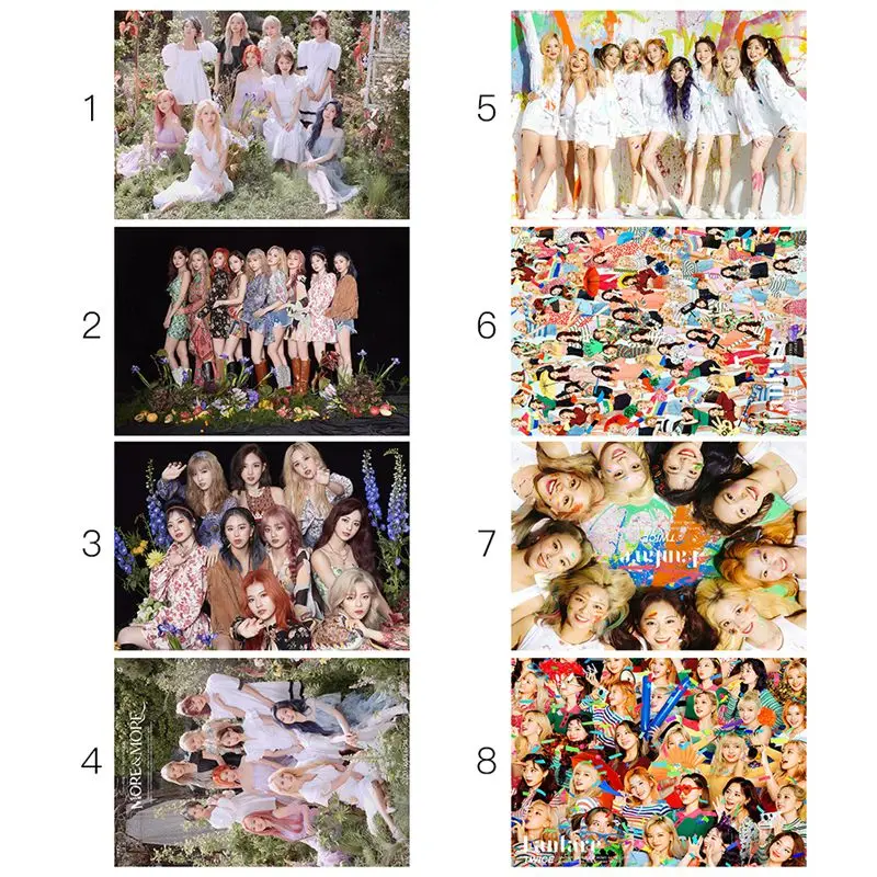 Kpop Twice Album MORE&ampMORE Posters Wall Stickers White Coated Paper Prints High Definition Livingroom Bedroom Home Art Brand | Дом и сад
