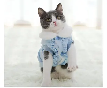 

Dress Coat Accessories Cat Clothes Winter Jacket Cat Sweater Pet Costume Wear Winter Jackets Ropa Mascota Cat Costumes QJJ60MWT