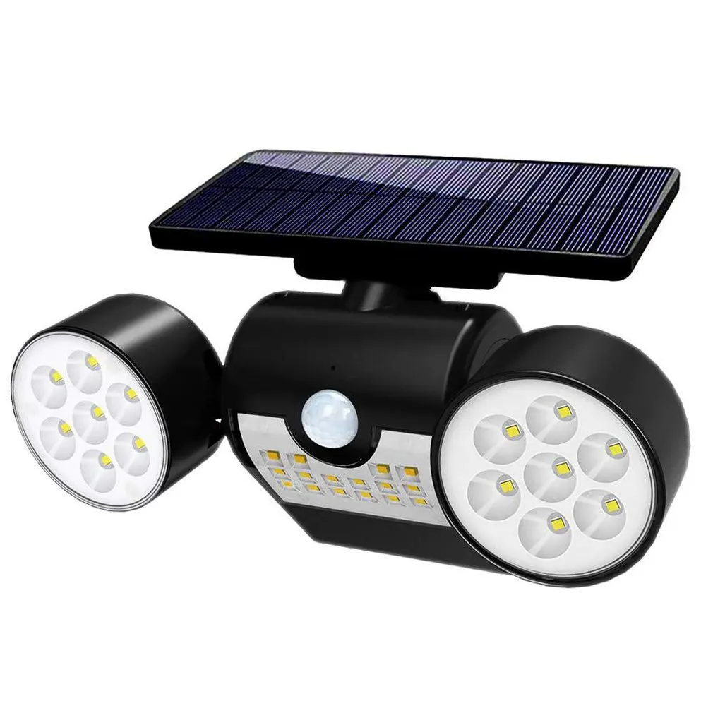 New Solar Induction Control LED Lights Courtyard Corridor Spotlights Outdoor Waterproof 30 Lights Landscape Wall Lights