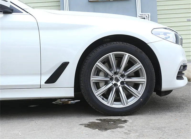 2PCS/set Car Out Side Vent Air Flow Outlet Sticker Decoration For BMW G30 G38 New 5 Series 2017 2018 Fender Wind Port Cover Trim