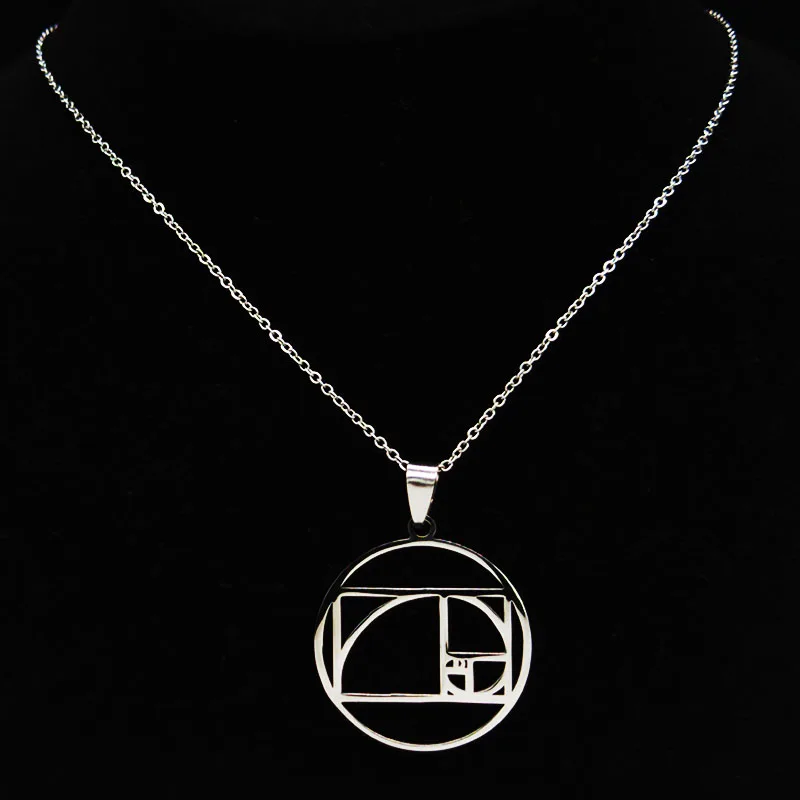 Модные метатронные кубические ожерелья из нержавеющей стали для женщин серебряного цвета ожерелья ювелирные изделия колье для женщин N19334