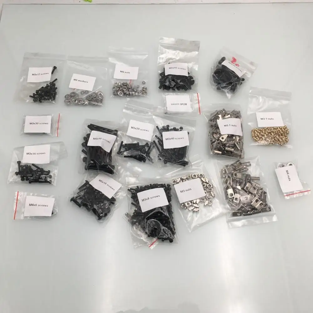3D 프린터 V2.4 R1/R2 DIY 프로젝트 패스너 나사 너트 전체 키트 Voron 2.4 3D 프린터 나사 Voron V2.4 부품 용 전체 키트