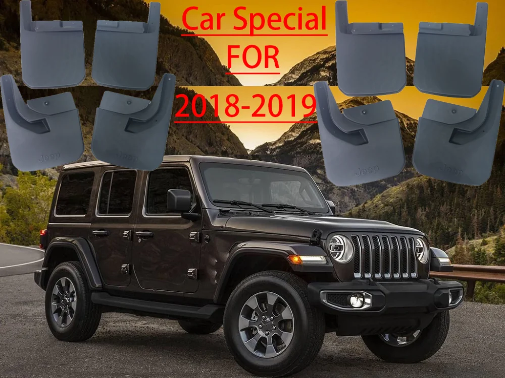 Брызговики подходят для Jeep Wrangler- передние и задние брызговики Брызговики Автомобильные Брызговики аксессуары 4 шт./компл