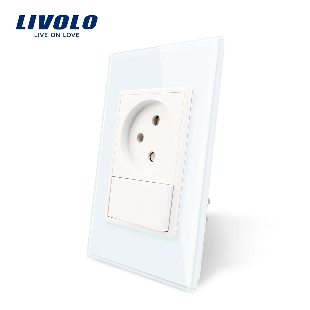 Livolo стандарт США/Австралии Новая серия розетка 1 Isreal и K-pad AC 110-250 7 цветов на выбор