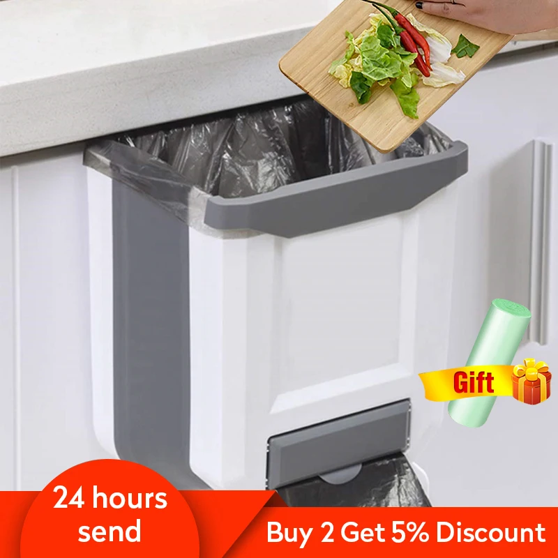 Kitchen Car Folding Trash Can Trash Can Garbage Bin Trash Bin Rubbish