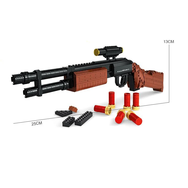 Модель оружия Ausini M870 22804 шт. собранный игрушечный пистолет дробовики
