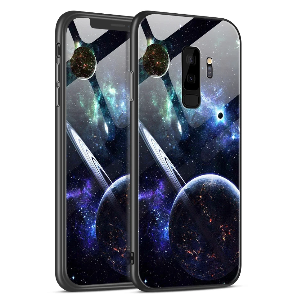 Чехол из закаленного стекла для Samsung Galaxy S8/S8 Plus, мягкий чехол для Galaxy S9 Plus+ защитный чехол для G950 G955 TPU Fundas - Цвет: W319