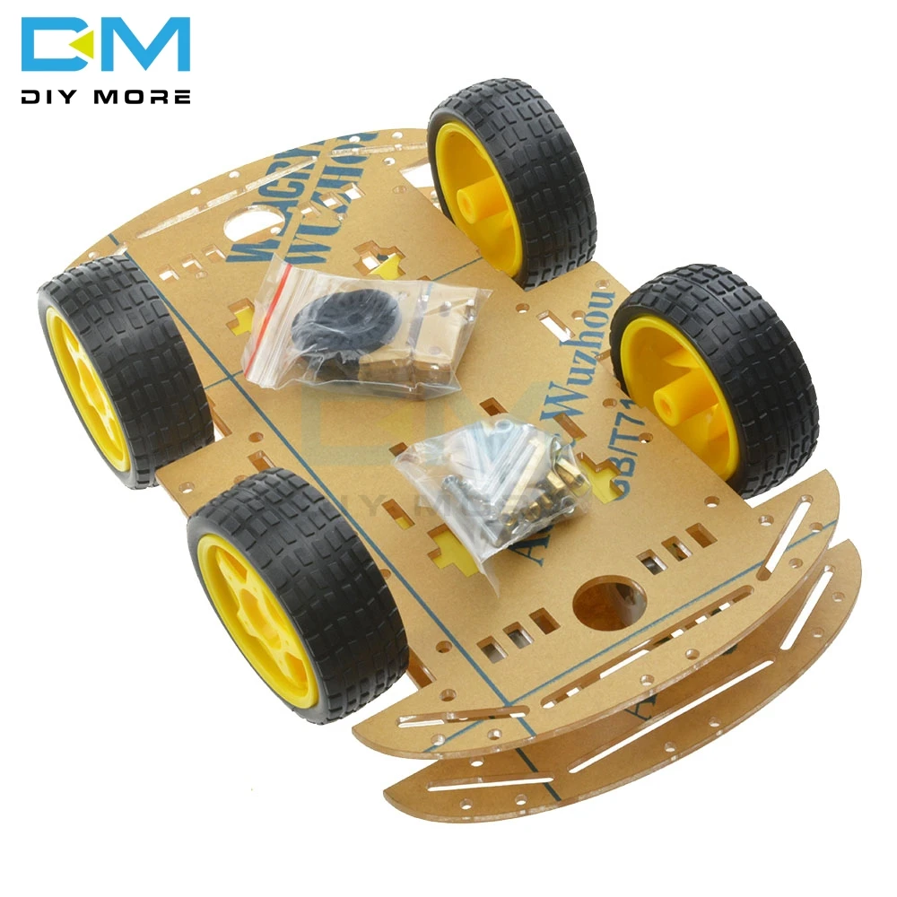 Smart Car Kit 4WD Smart Robot Car Chassis Kits Car With Speed Encoder and Battery Box Diy Electronic Kit for Arduino