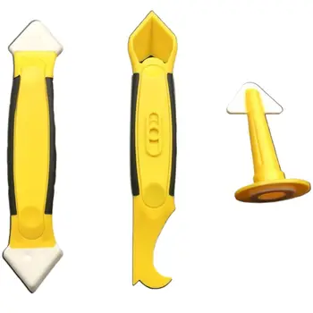 

3 Pcs Silicone Remover Caulk Finisher Sealant Smooth Scraper High Quality Grout Kit Tools Trowel Scraper Set