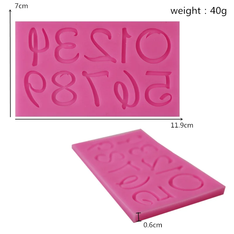 3D буквенно-цифровые символы силиконовые формы для шоколада украшения торта флип инструменты для сахара силиконовые кухонные формы для выпечки Diy Инструменты A709