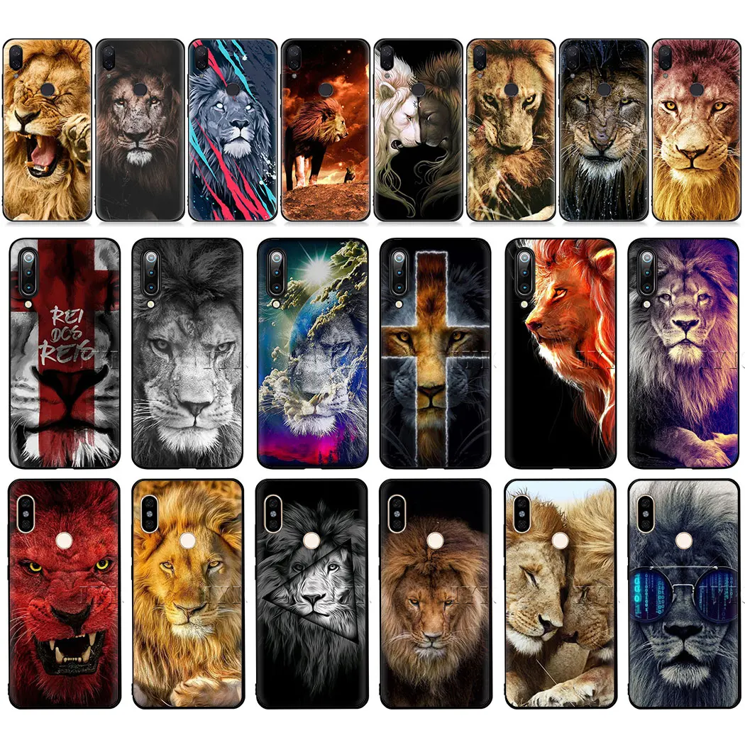 Король тигр лев мягкий чехол для мобильного телефона случай Redmi Примечание 4X5 S2 7 4A