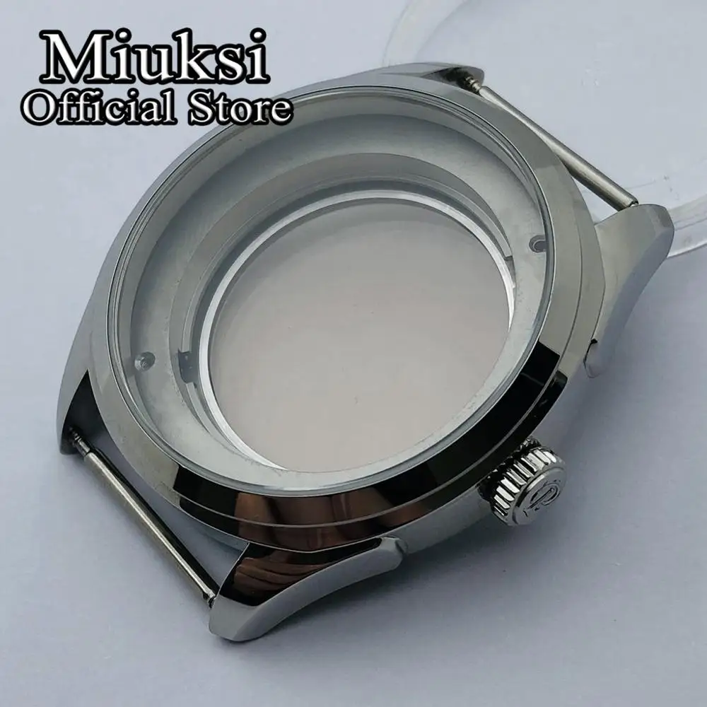 

Miuksi 42mm sapphire glass silver stainless steel case fit NH35 NH36 movement