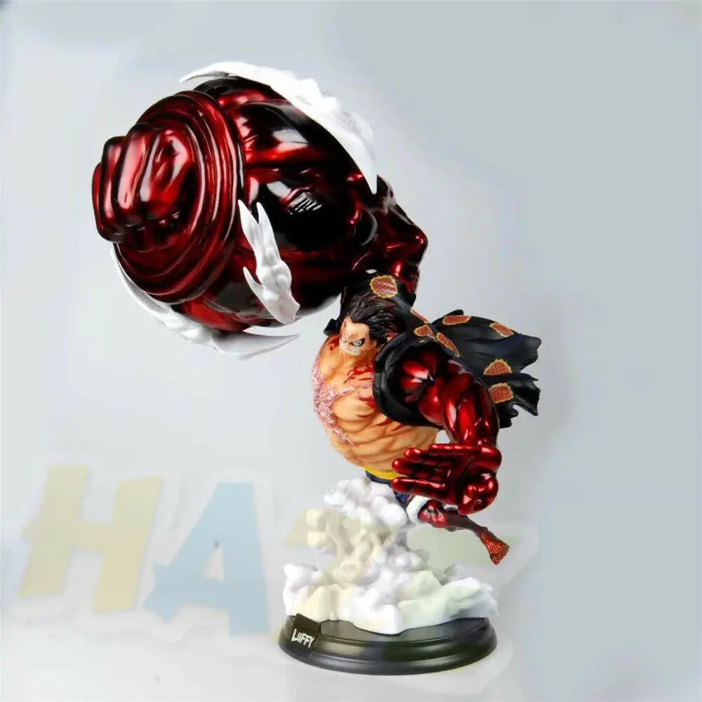 Аниме One Piece Monkey D Luffy статуя окрашенная фотография четвертая игрушка ПВХ 39 см