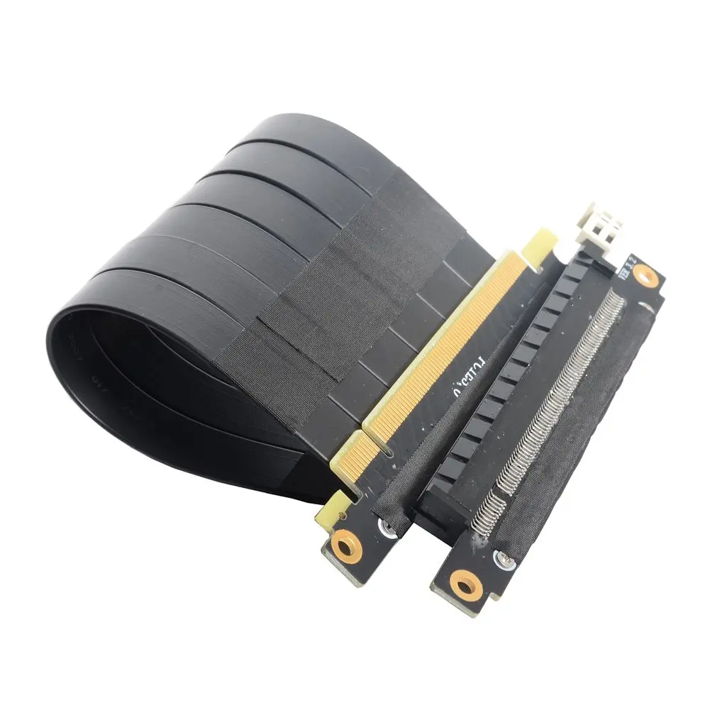 barato protetor pcie riser cabo de extensão de alta velocidade duplo reverso gpu extensor para itx casos