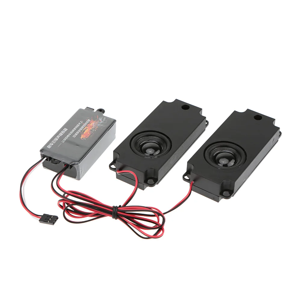 

Second Generation Cool Throttle Linkage Groups Engine Sound Simulator with 1/2 Speakers for RC Sports Car Model Vehicle