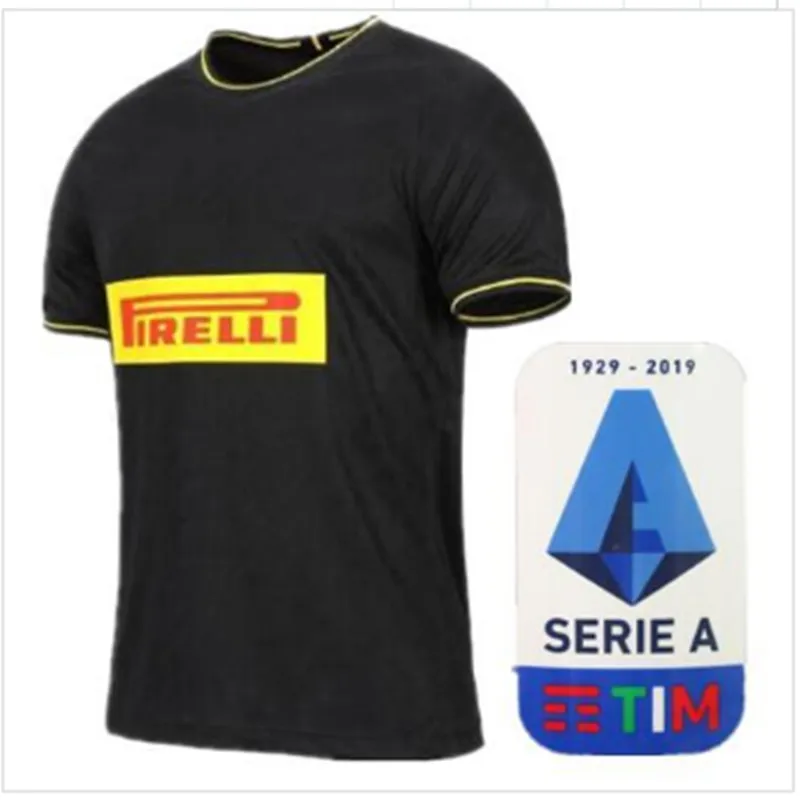 Футболка для футбола для взрослых Inter Milan Series A patch, футболка для футбола LUKAKU home Out, размер S-4XL, Футбольная Футболка для футбола inter milan - Цвет: shirt