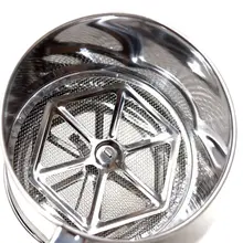 Ручной инструмент для выпечки торта из нержавеющей стали ручной муки порошок сетка чашка сито шейкер, мука, кухня, фильтр ПРЕМИУМ