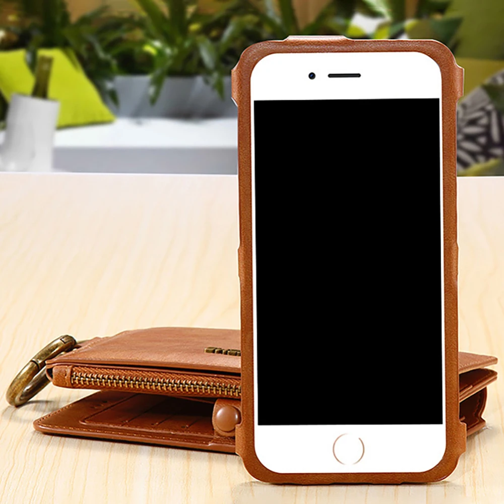 Ретро телефон бумажник чехол Чехол из искусственной кожи для iPhone 8/7/6s/6 5 цветов на выбор